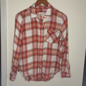 Lucky Brand Classic One Pocket Plaid Button Down